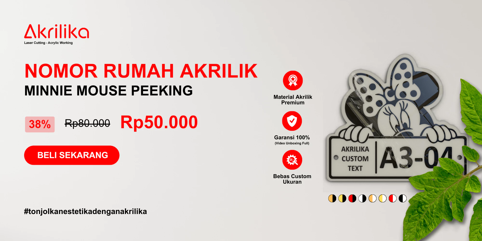 Papan peringatan akrilik – plang larangan dan keselamatan kerja